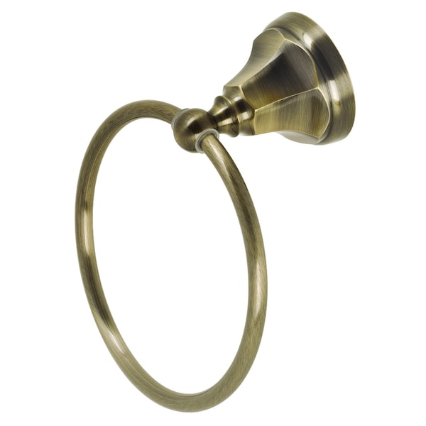 BA4814AB Metropolitan 6" Towel Ring, Antique Brass